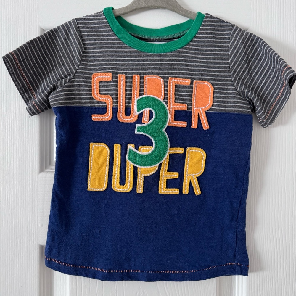 Mud Pie Birthday 'Super Duper 3' Tee